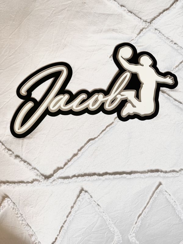basketball name plaque