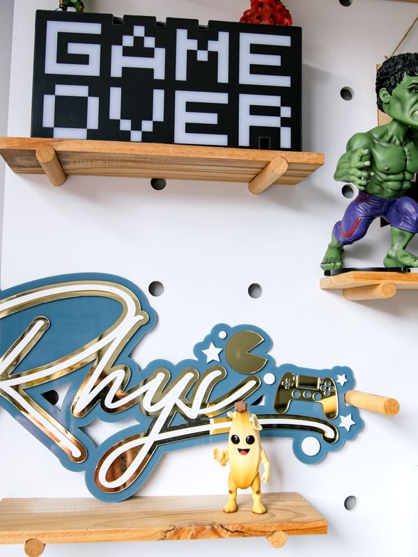 personalised gamer plaque