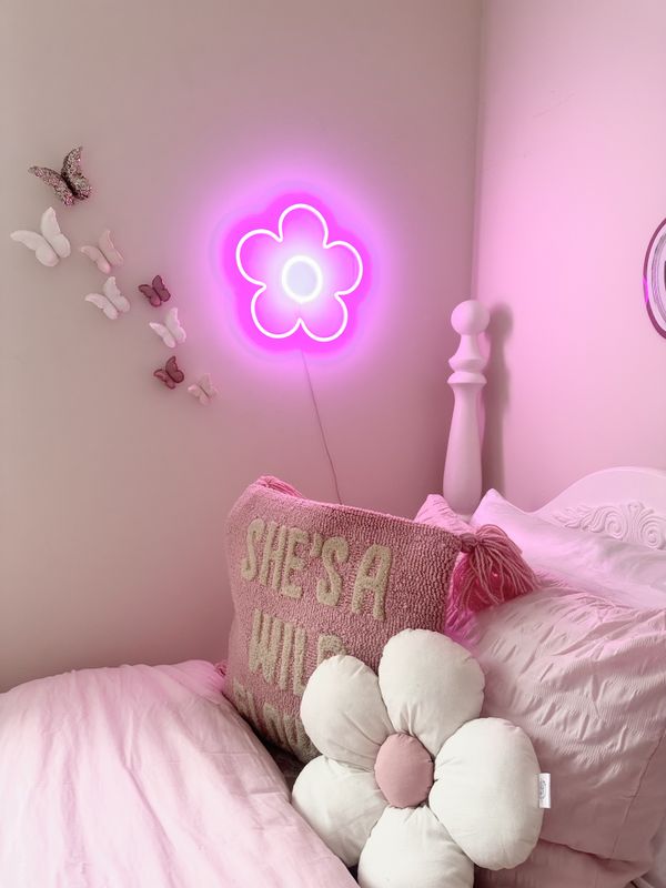 flower neon light