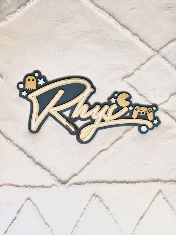 personalised gamer plaque