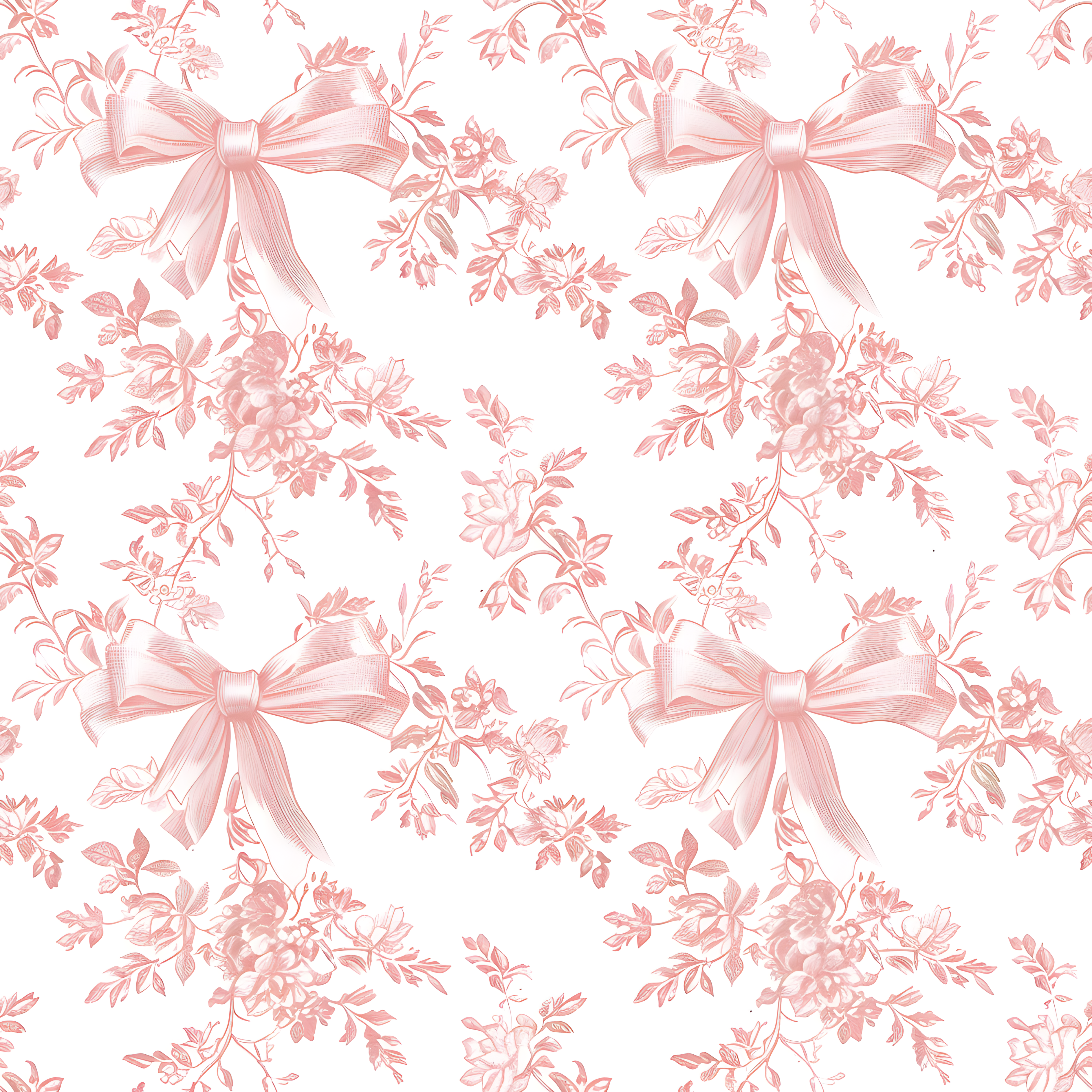 Peel and Stick Vintage Bow Wallpaper for Girls Rooms