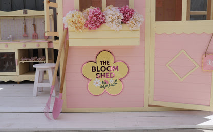 Pink playhouse with &