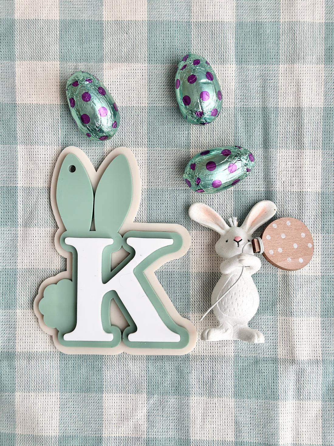 Personalised Bunny Letter Tag