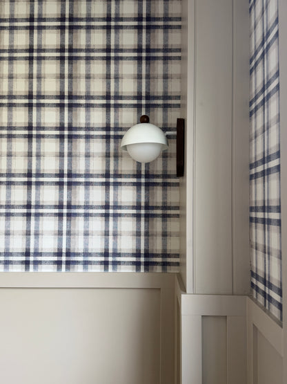 Heritage Plaid Peel &amp; Stick Kids Wallpaper