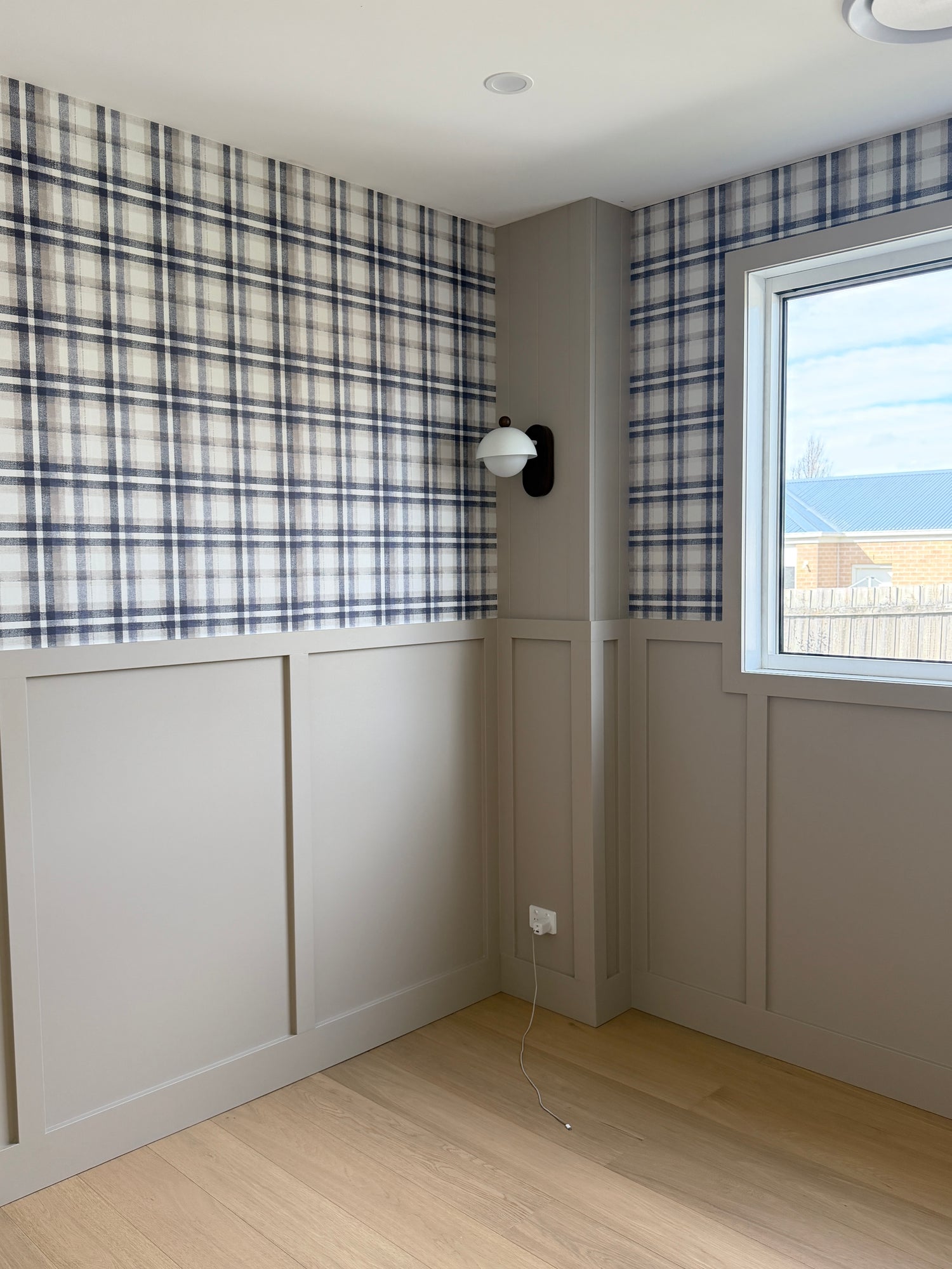 Heritage Plaid Peel &amp; Stick Kids Wallpaper