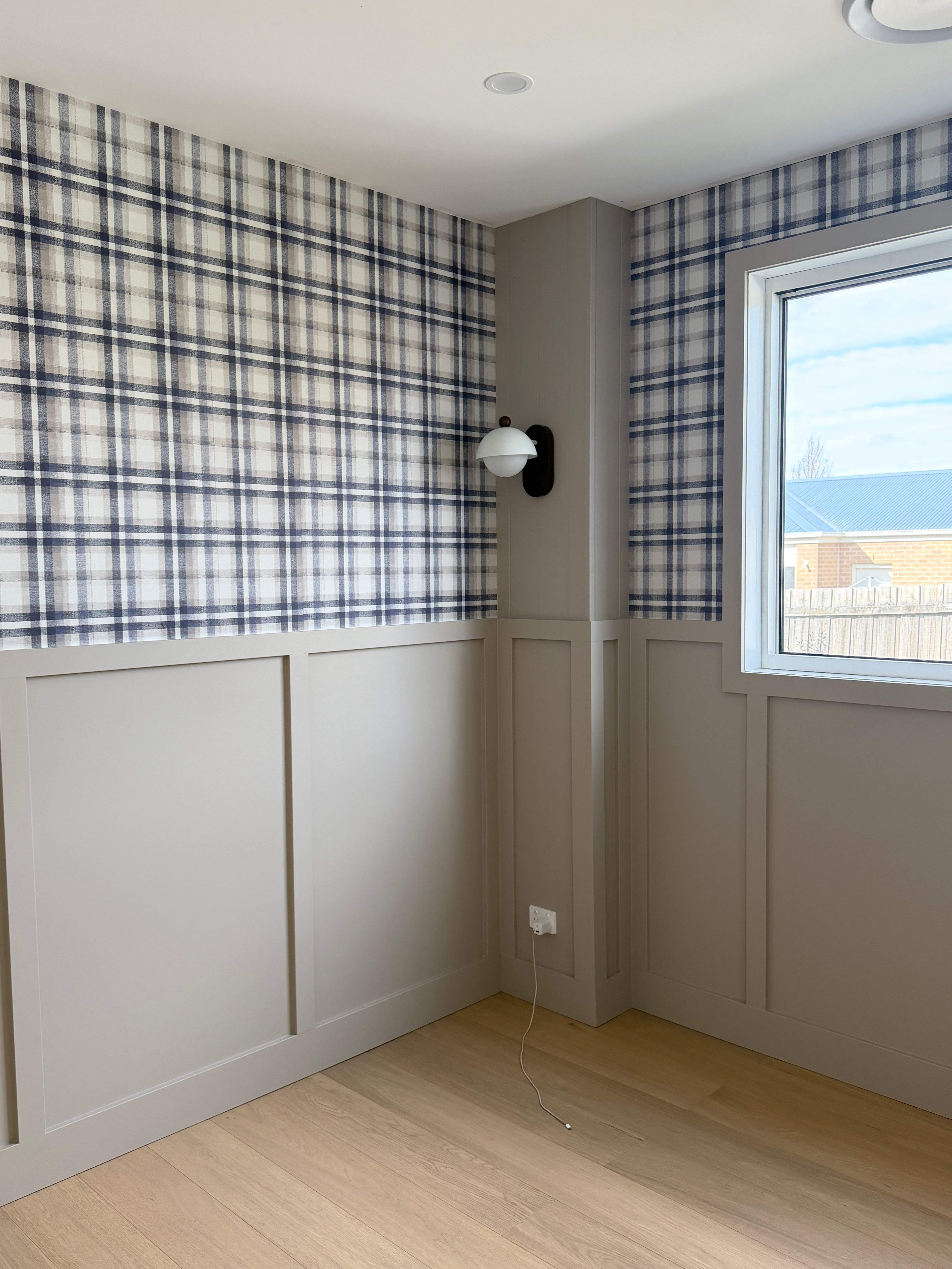 Heritage Plaid Peel &amp; Stick Kids Wallpaper