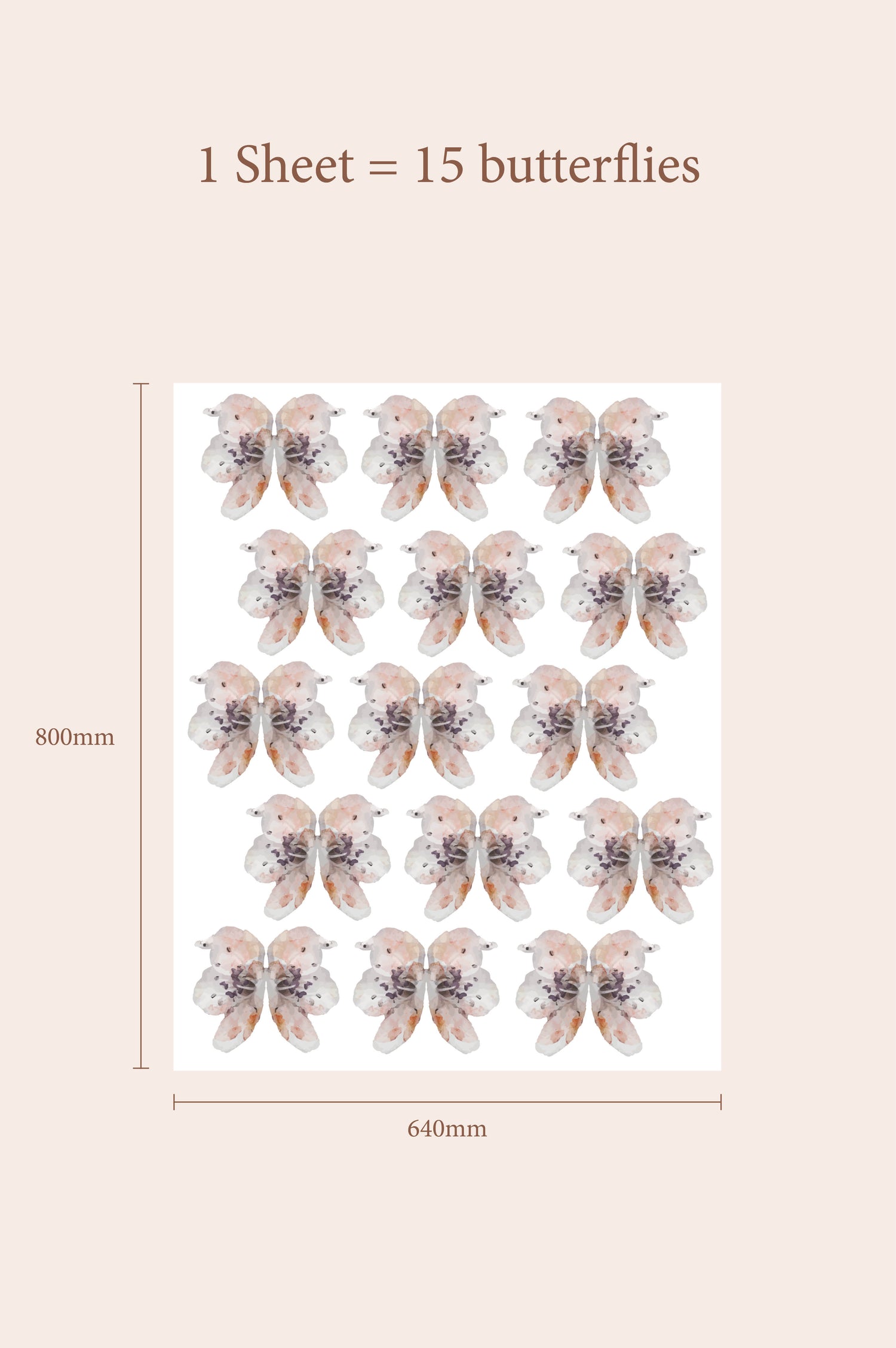 Amber Butterfly Wall Decals by Talia Designs