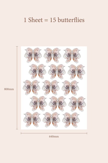 Amber Butterfly Wall Decals by Talia Designs