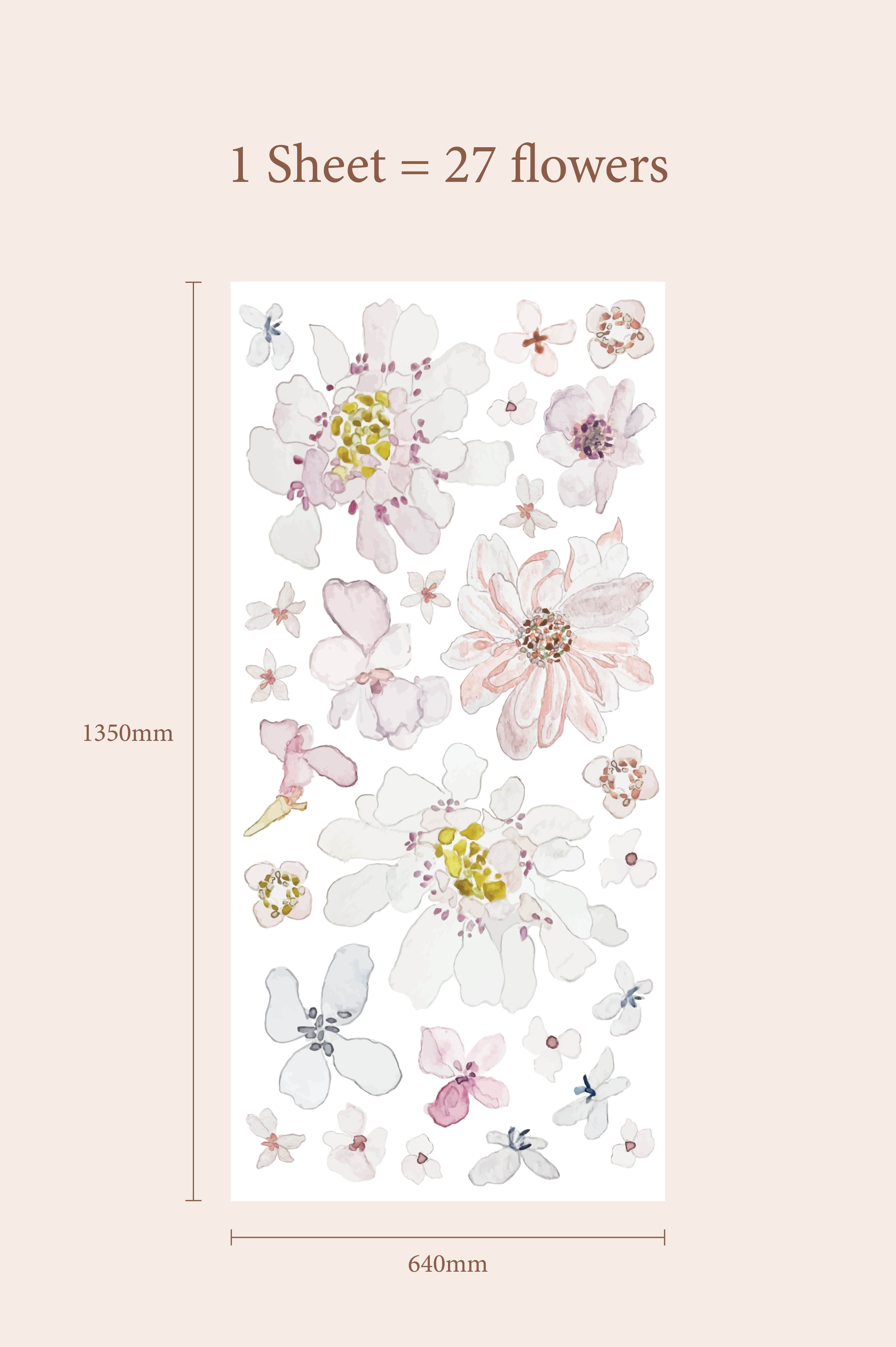 Ari Flower Wall Decals by Talia Designs