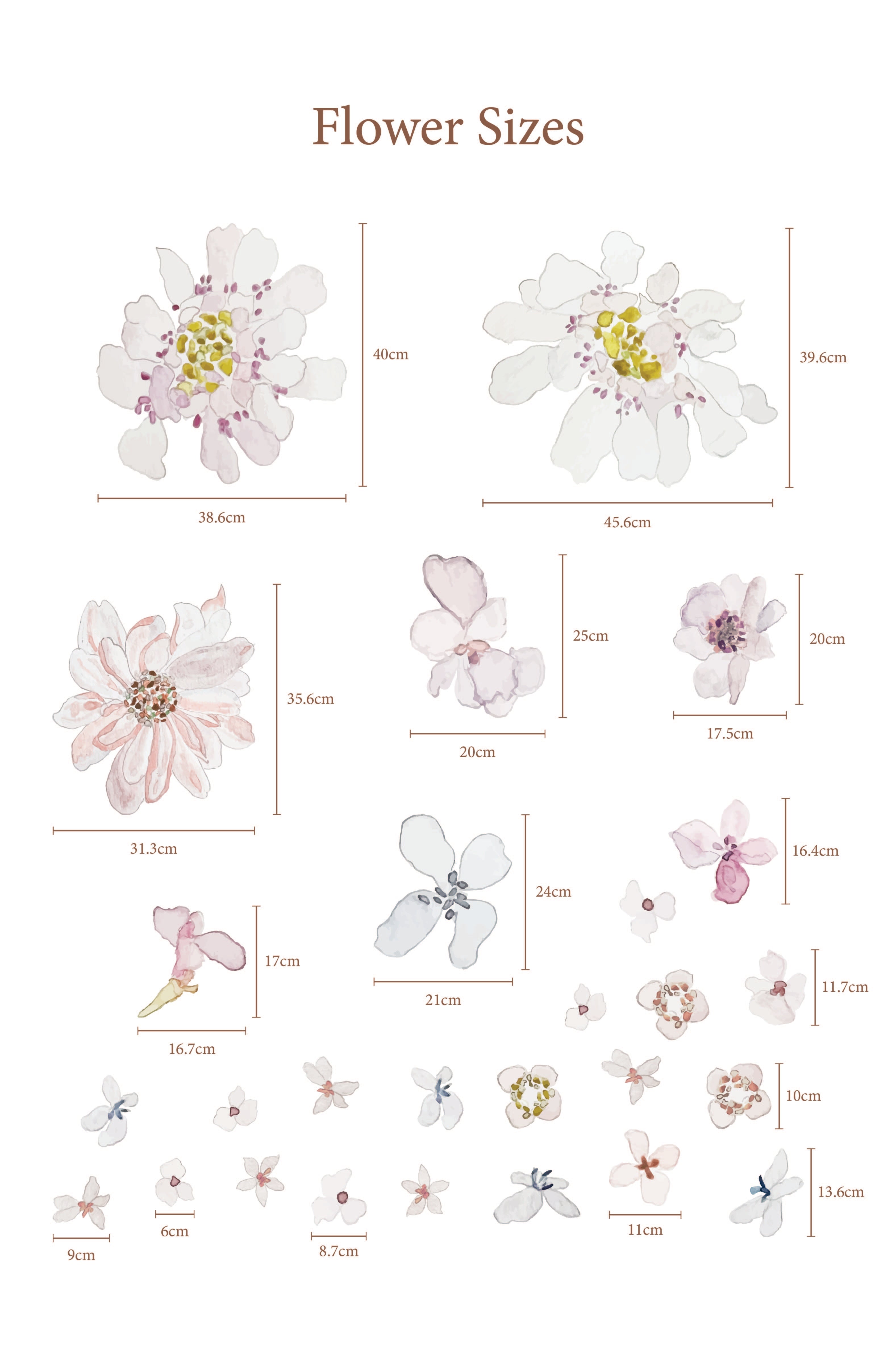 Ari Flower Wall Decals by Talia Designs