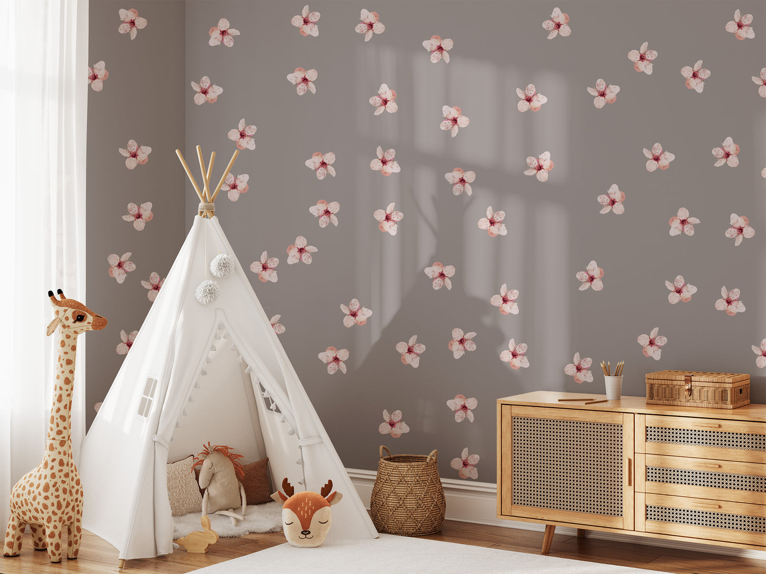 Lila Flower Wall Decals by Talia Designs