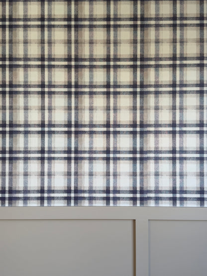 Heritage Plaid Peel &amp; Stick Kids Wallpaper