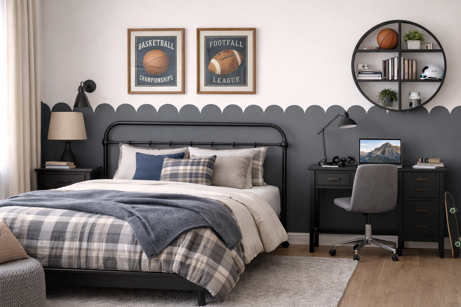 Scallop Half Wall Panels