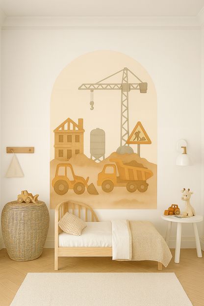 Busy Builders Arch Wall Decal