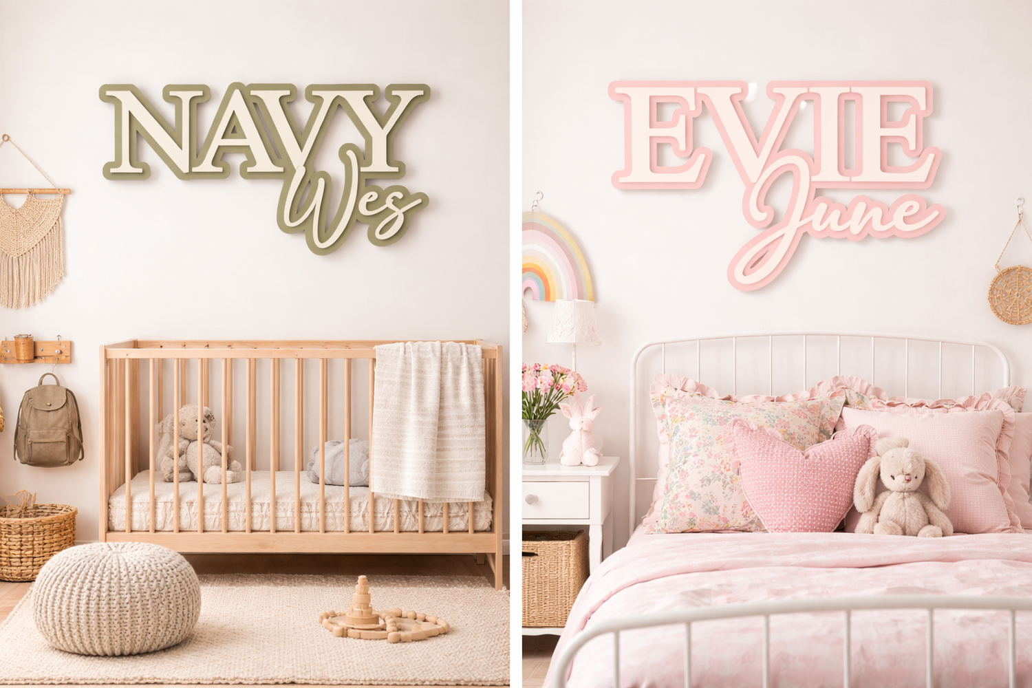 Statement Script Personalised Name Sign