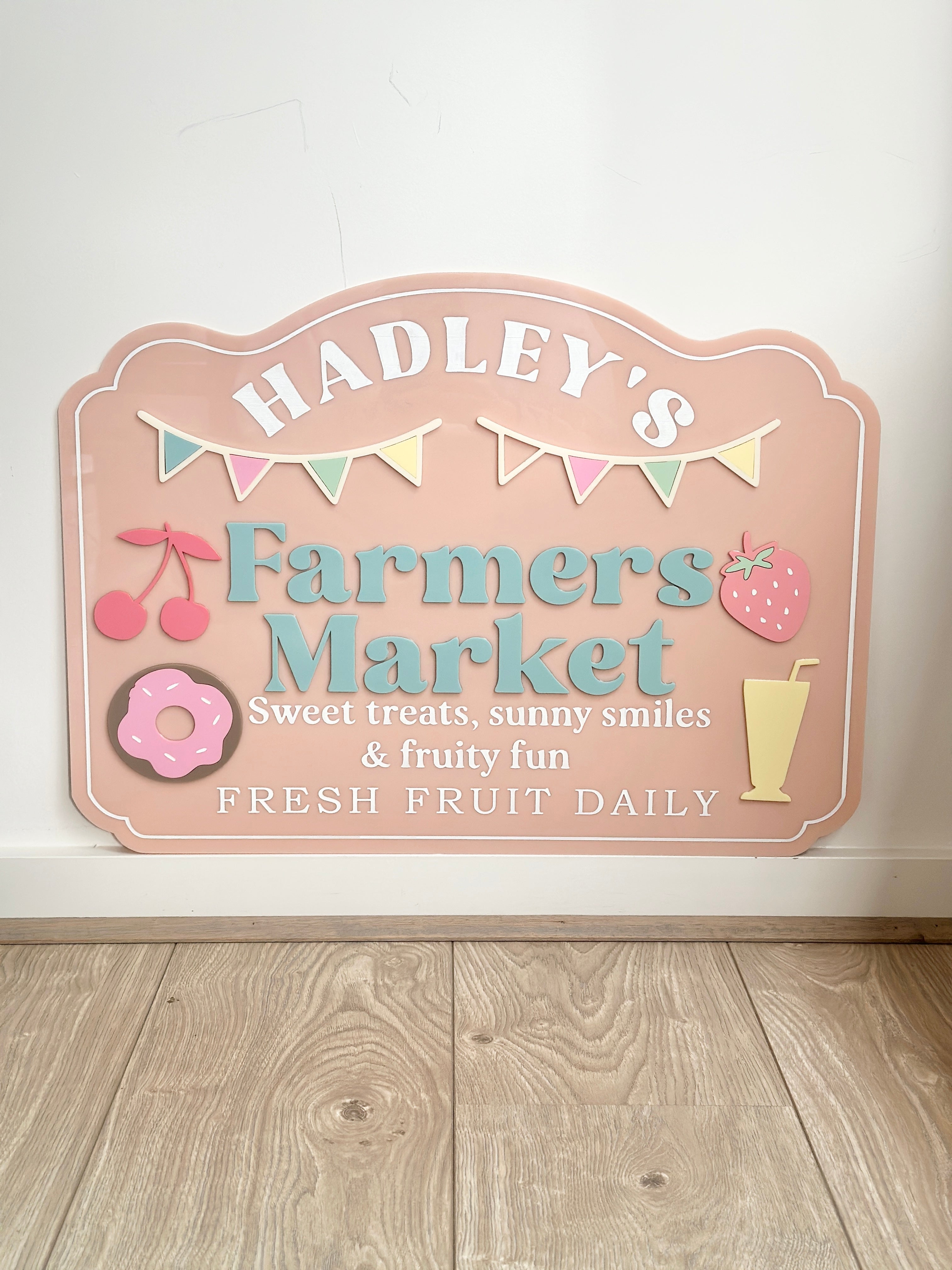 Personalised Farmers Market Sign – Sweet Treats Theme