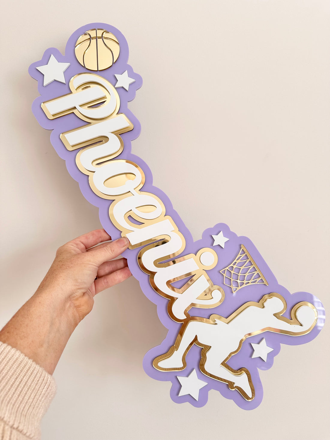 basketball name sign