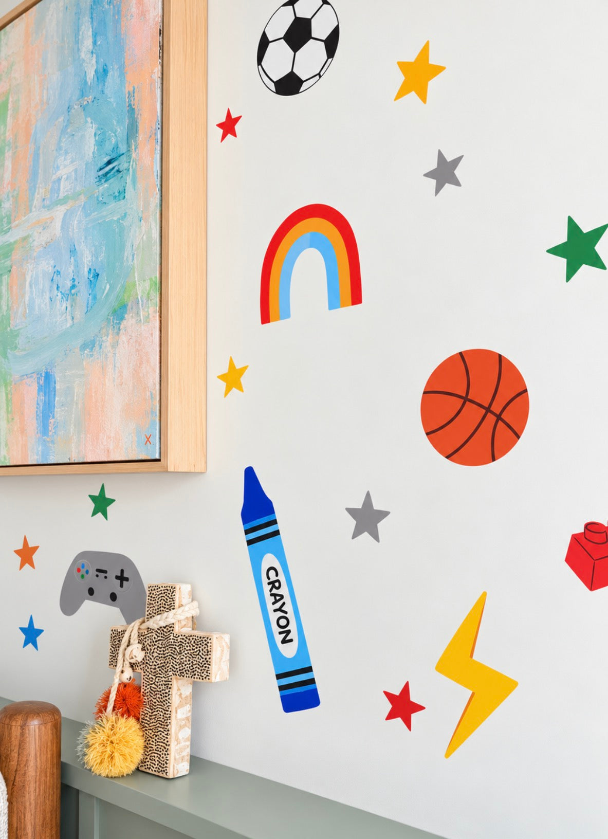 Retro Play Wall Decals – A2 Sheet