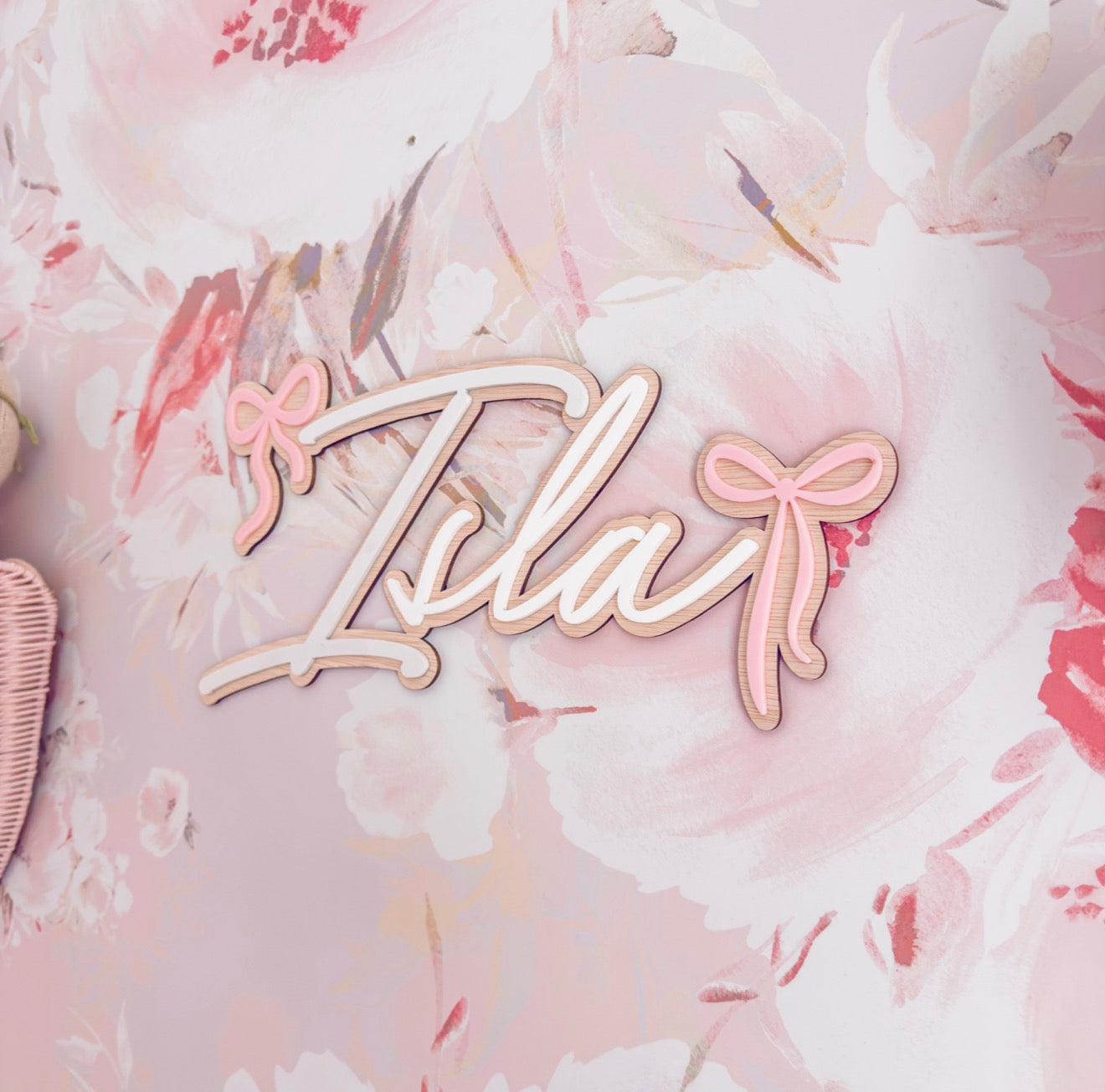 Signature Bow Personalised Name Sign