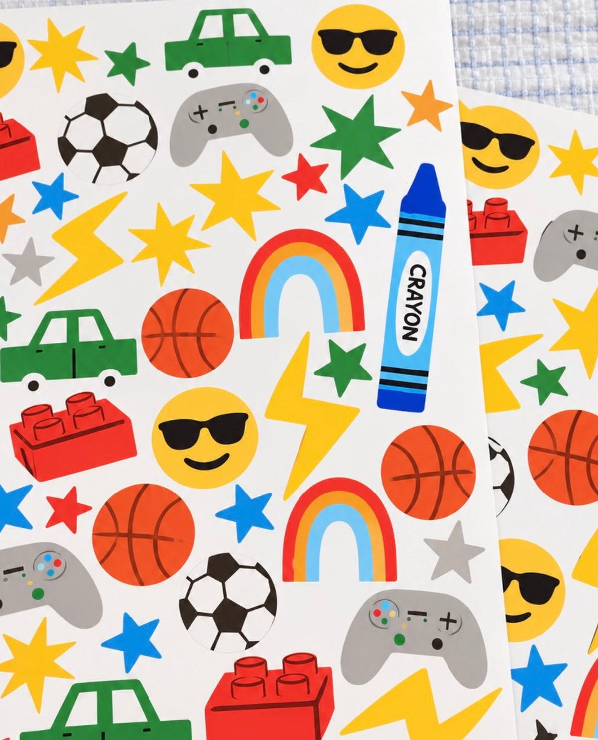 Retro Play Wall Decals – A2 Sheet