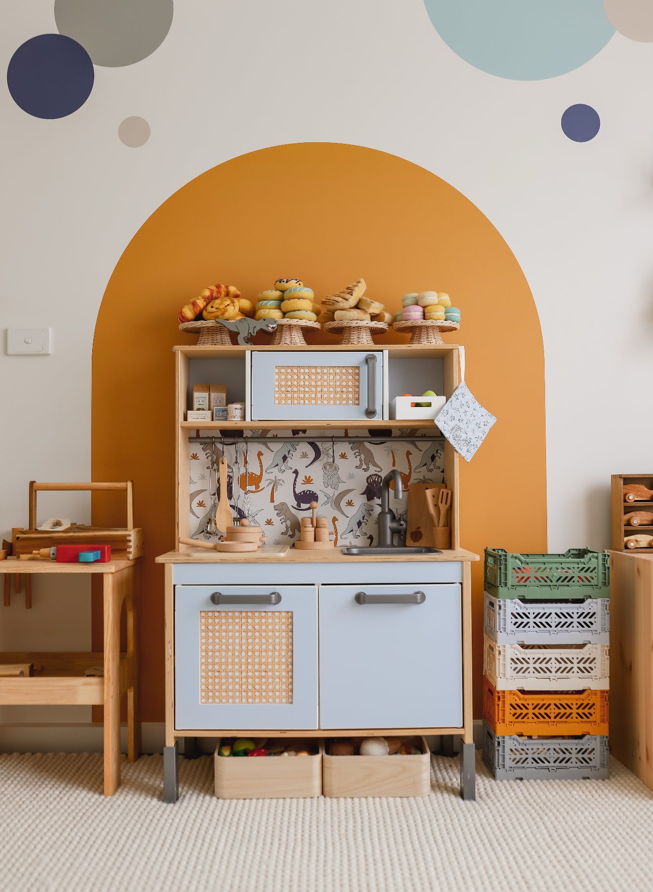 Faux Rattan Peel & Stick Wallpaper | Custom Colour Rattan Decal ...