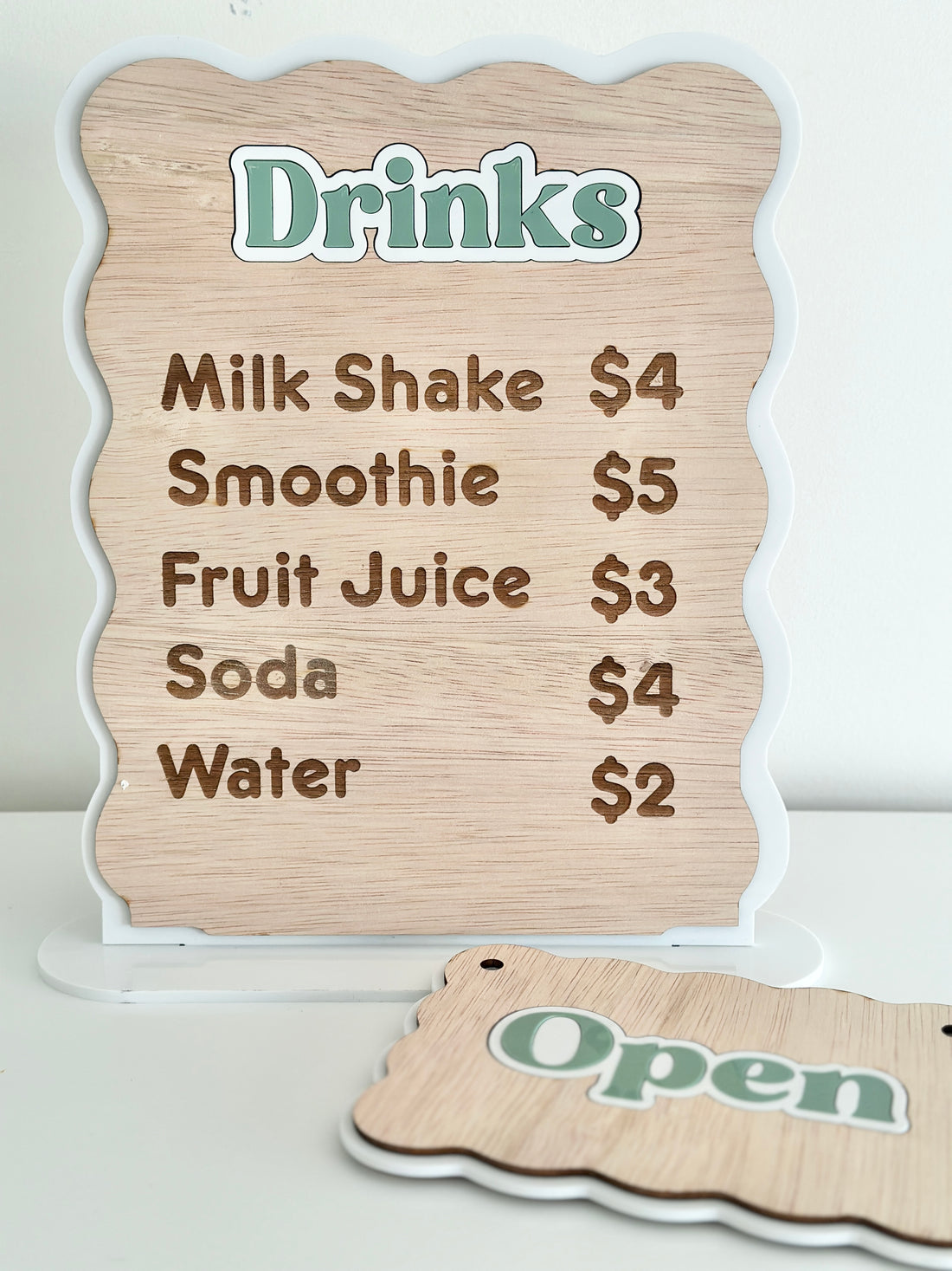 The Play Cafe Menu Bundle (Timber Design) – Imaginative Play for Kids