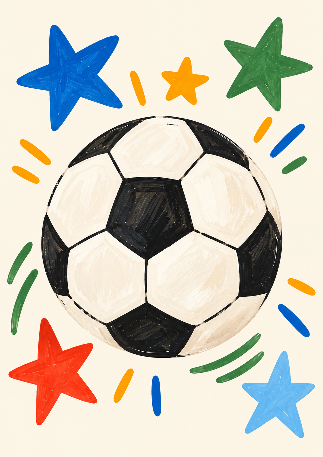 Goal Getter | Soccer Ball Peel &amp; Stick Art Print