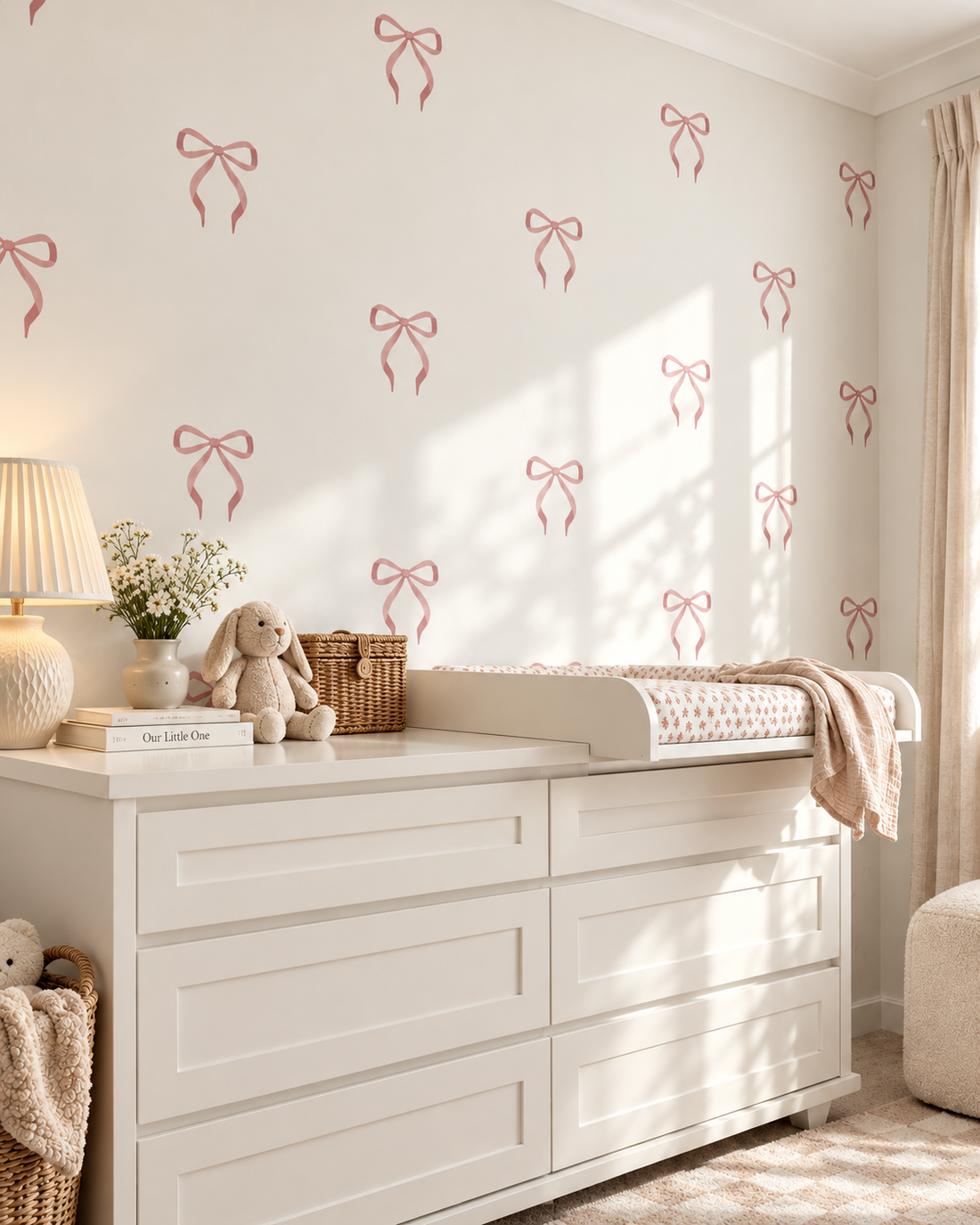 Vintage Bow Wall Decals | Peel &amp; Stick Kids Room Decals