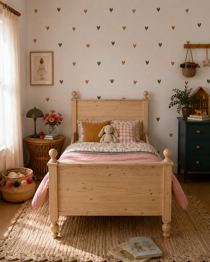 Boho Heart Wall Decals – A2 Sheet (38 Hearts)