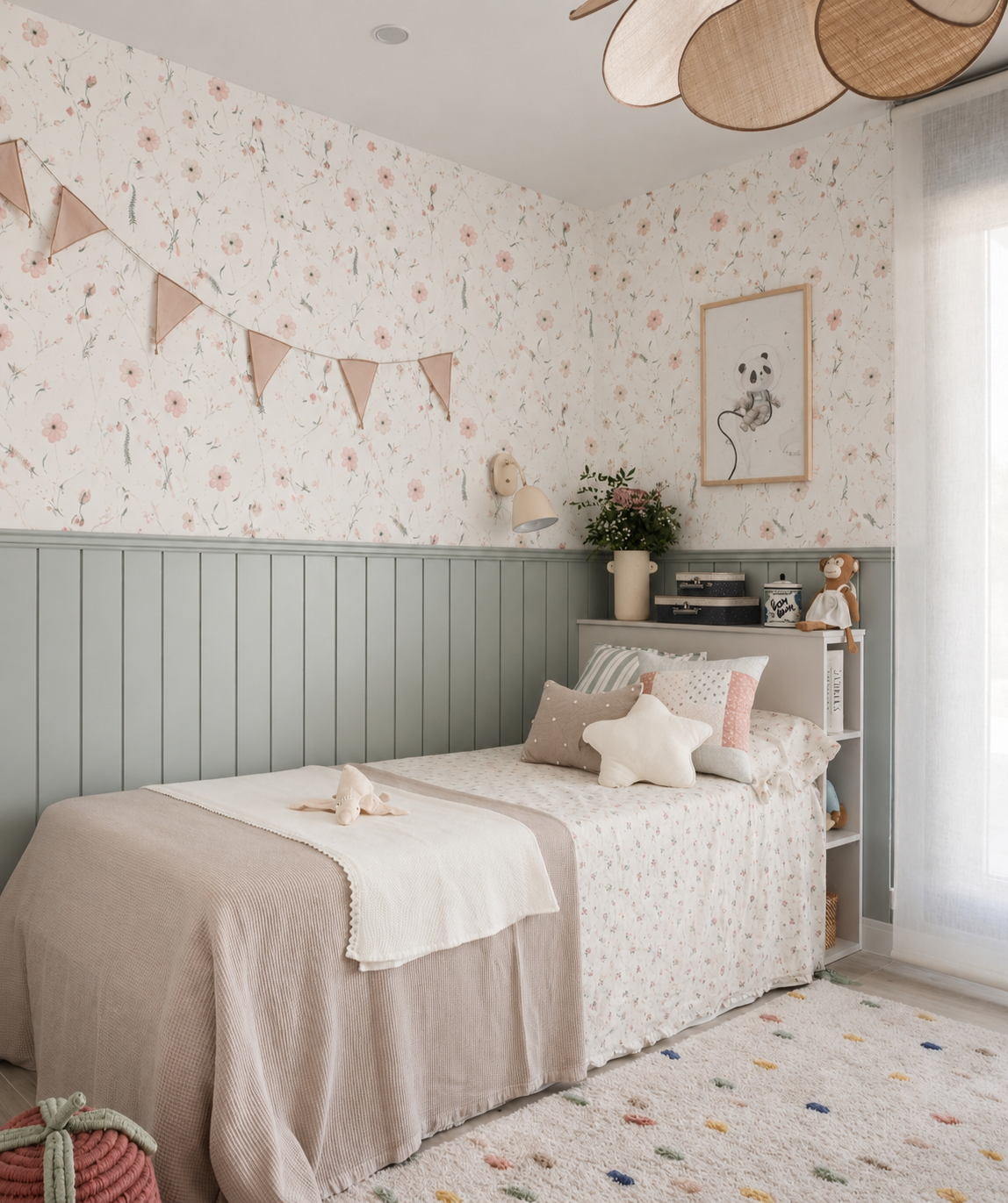 Fleur Peel &amp; Stick Kids Wallpaper