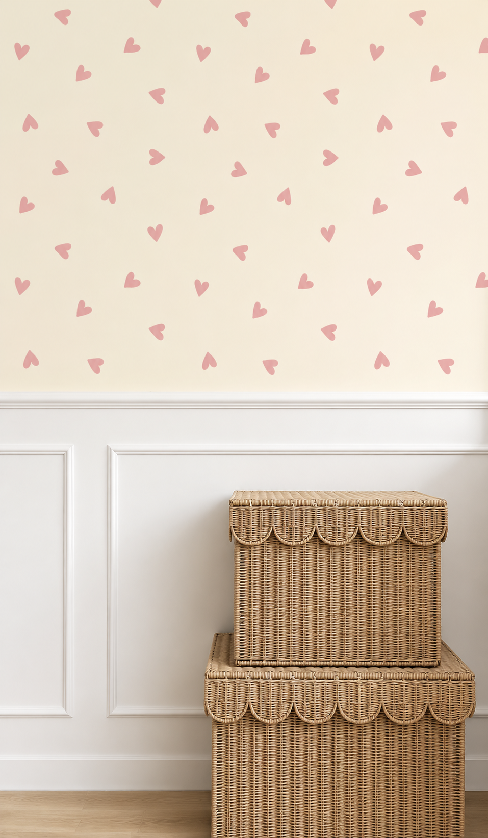 Sweetheart Scatter Peel &amp; Stick Kids Wallpaper