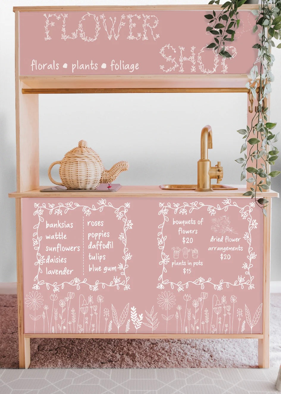 Shop Front Decals (for the rear of the IKEA DUKTIG play kitchen)