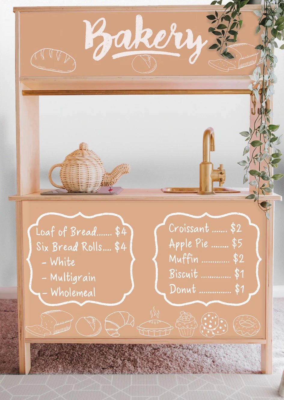Shop Front Decals (for the rear of the IKEA DUKTIG play kitchen)