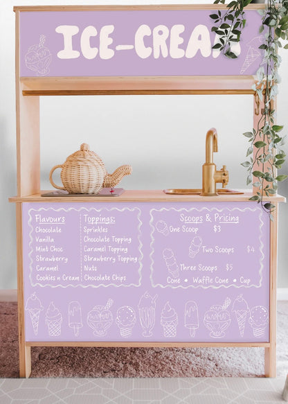 Shop Front Decals (for the rear of the IKEA DUKTIG play kitchen)