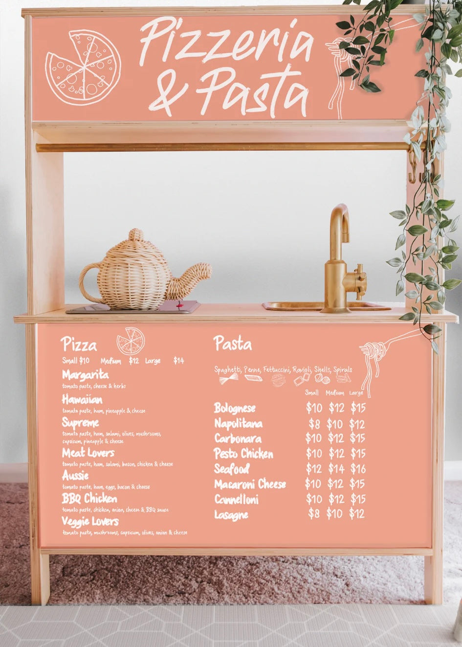 Shop Front Decals (for the rear of the IKEA DUKTIG play kitchen)