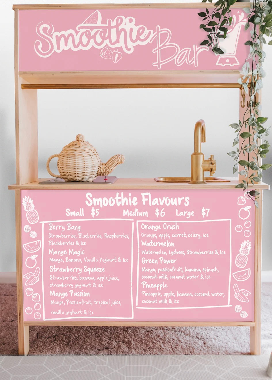 Shop Front Decals (for the rear of the IKEA DUKTIG play kitchen)