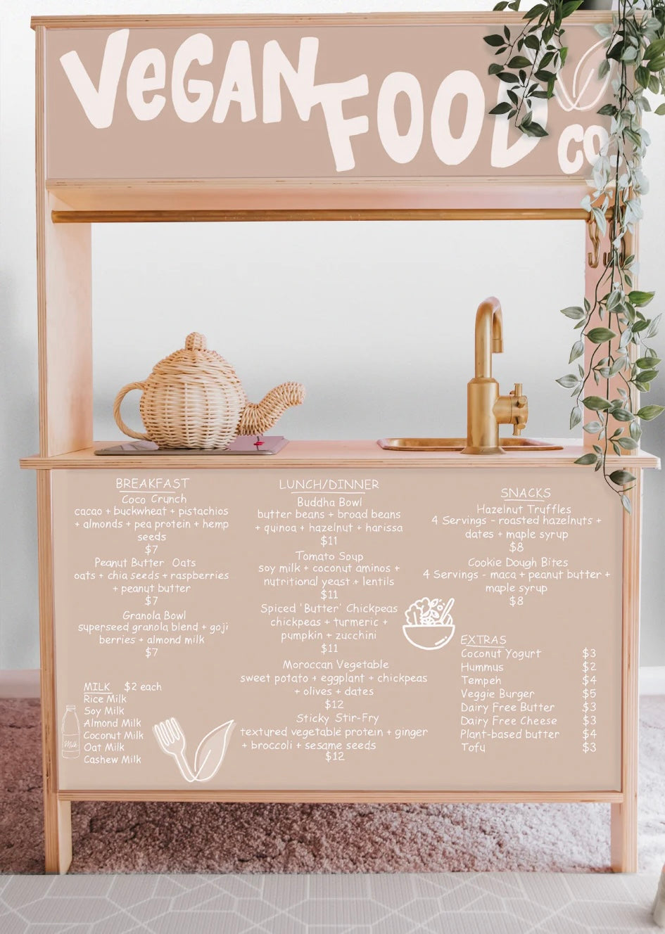 Shop Front Decals (for the rear of the IKEA DUKTIG play kitchen)