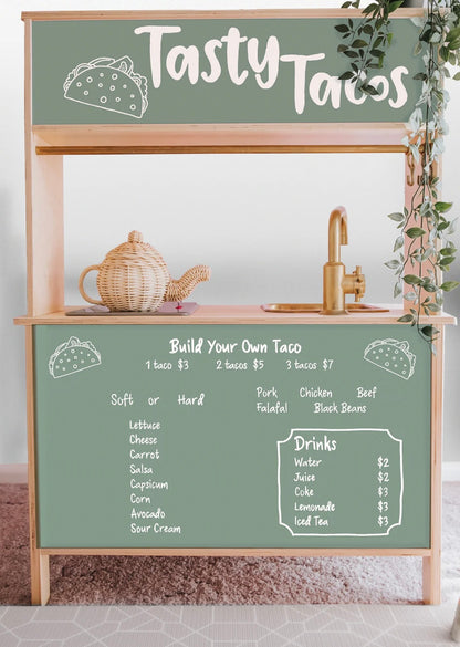 Shop Front Decals (for the rear of the IKEA DUKTIG play kitchen)