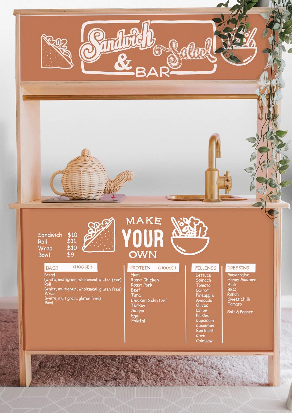 Shop Front Decals (for the rear of the IKEA DUKTIG play kitchen)