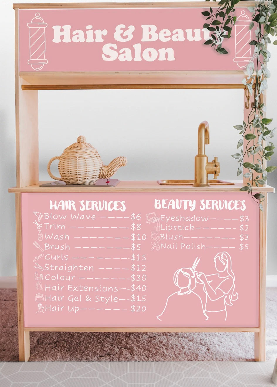Shop Front Decals (for the rear of the IKEA DUKTIG play kitchen)