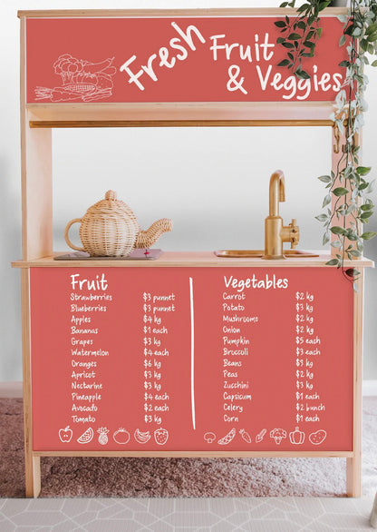 Shop Front Decals (for the rear of the IKEA DUKTIG play kitchen)