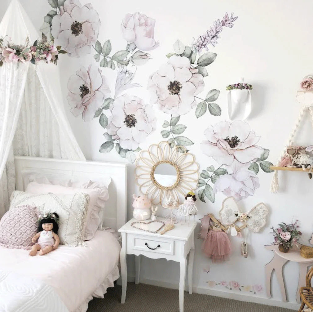 Peony Garden Decals (two sizes)