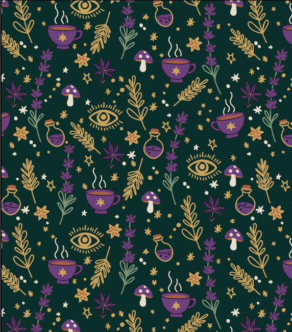Mystical Witchcore Wallpaper for Kids cubbies and Playrooms