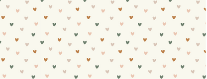 Peel and Stick Heart Wallpaper in Neutral Earthy Tones