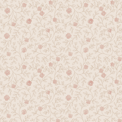 Vintage Peel and stick wallpaper by Little Abodes Interiors 