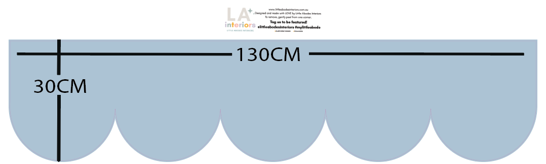 Scallop Border Decal – Custom Colour