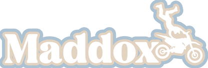 Moto Rider Personalised Name Sign