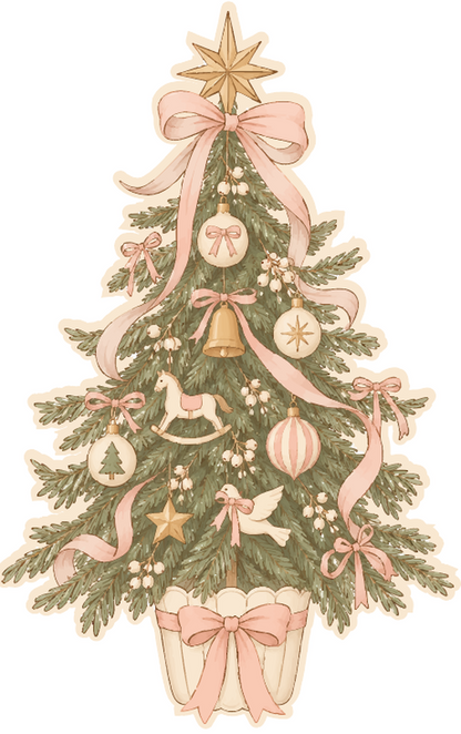 The Christmas Bow Tree Wall Decal | Peel &amp; Stick Kids Room Decals