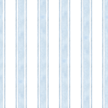 Soft Blue Stripe Wallpaper for Boys and Girls Bedrooms