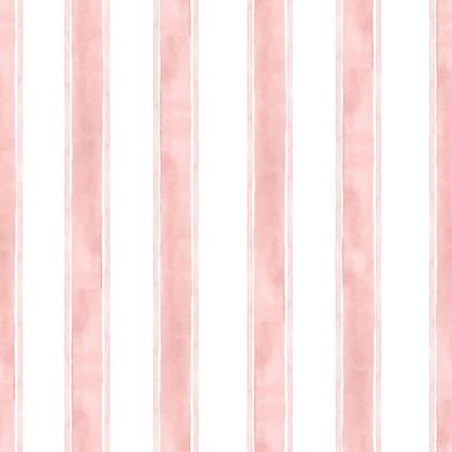 Pink Stripe Wallpaper for Girls Bedroom and Nursery Decor